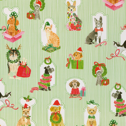 Presenting Pets Wrapping Paper