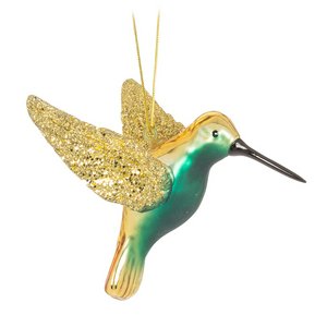 Glittering Hummingbird Ornament