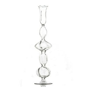 Clear Glass Candlestick