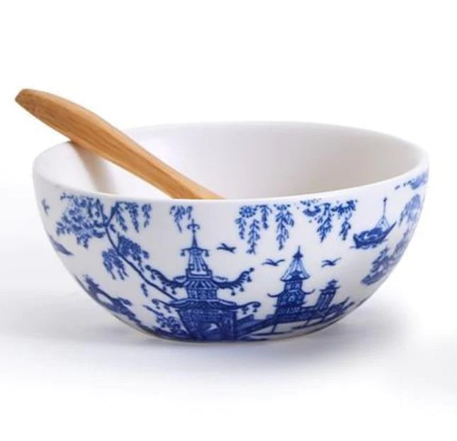 Chinoiserie Bowl with Spoons