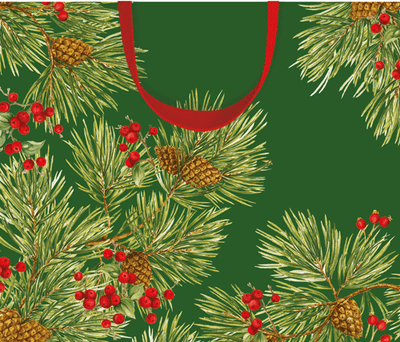 Evergreen and Berries Gift Bag
