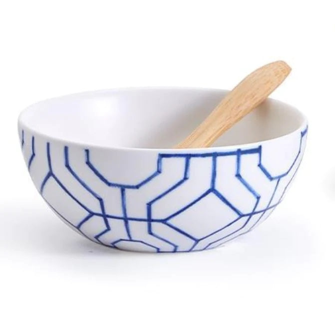 Chinoiserie Bowl with Spoons