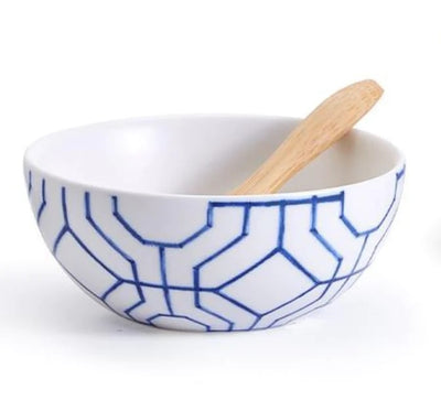 Chinoiserie Bowl with Spoons