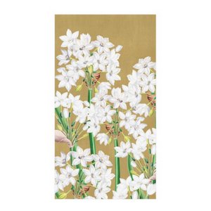 Paperwhites Gold Guest Towel