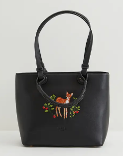 Fawn Embroidered Tote