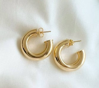 Tube Hoop Earrings