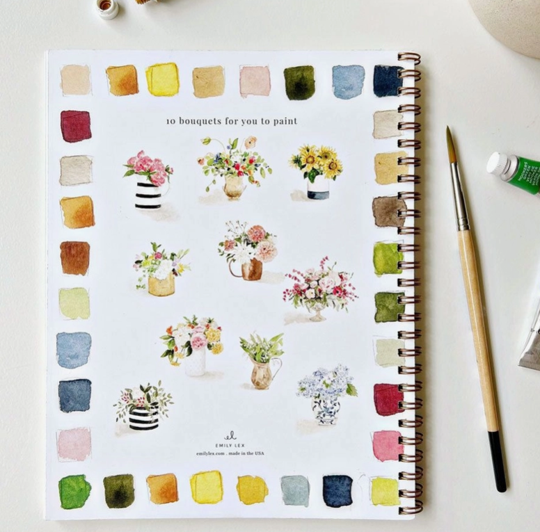 Watercolor Workbook - Bouquets