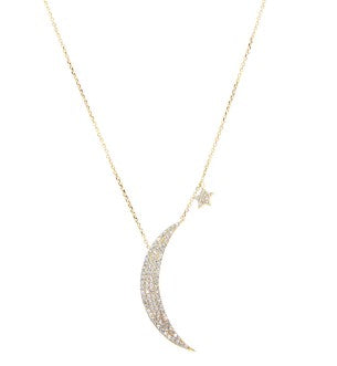 Crescent Star Necklace