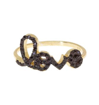 Love Letters Ring in Onyx