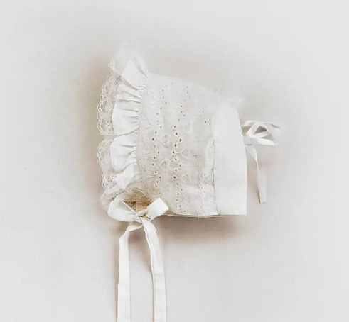 White Ribbon Bonnet