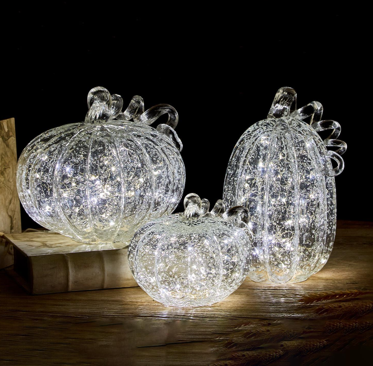 Luminous Glowing Glass Pumpkin