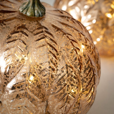 Gold Leaf Pattern Pumpkin