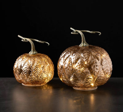 Gold Leaf Pattern Pumpkin