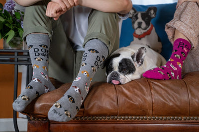 Dog Dad Crew Socks