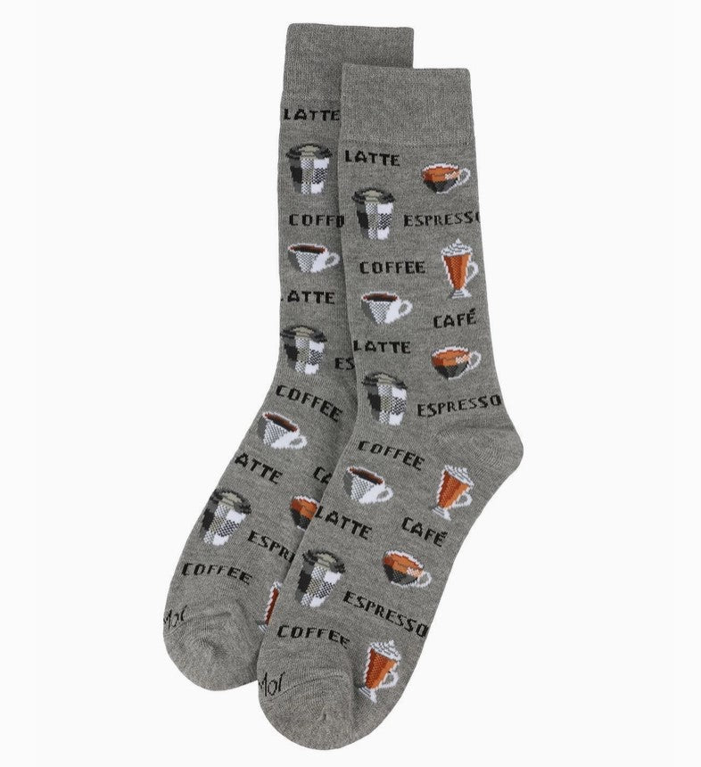 Coffee Time Crew Socks