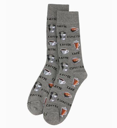Coffee Time Crew Socks