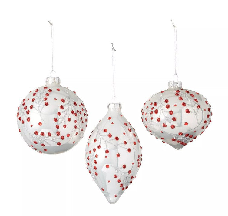 Holly Berry Ornaments