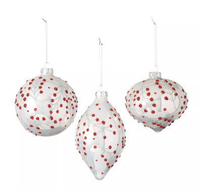 Holly Berry Ornaments