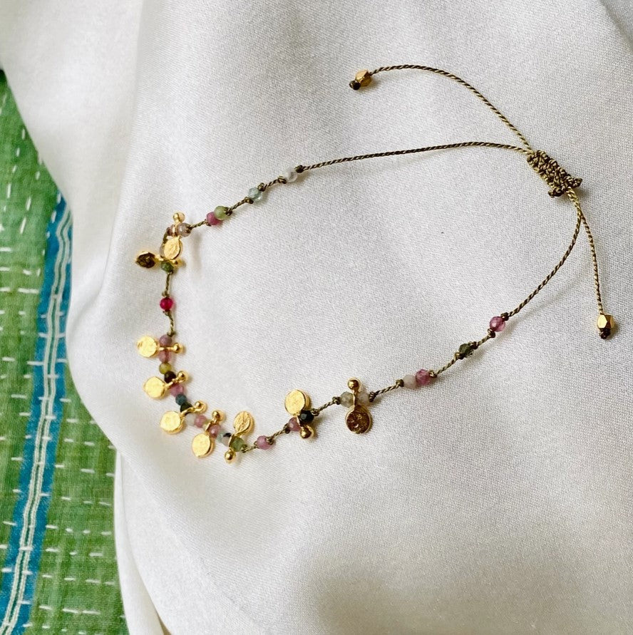 Tourmalines and Tassels Bracelet