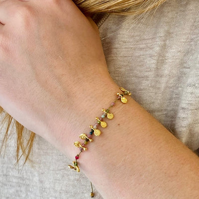 Tourmalines and Tassels Bracelet