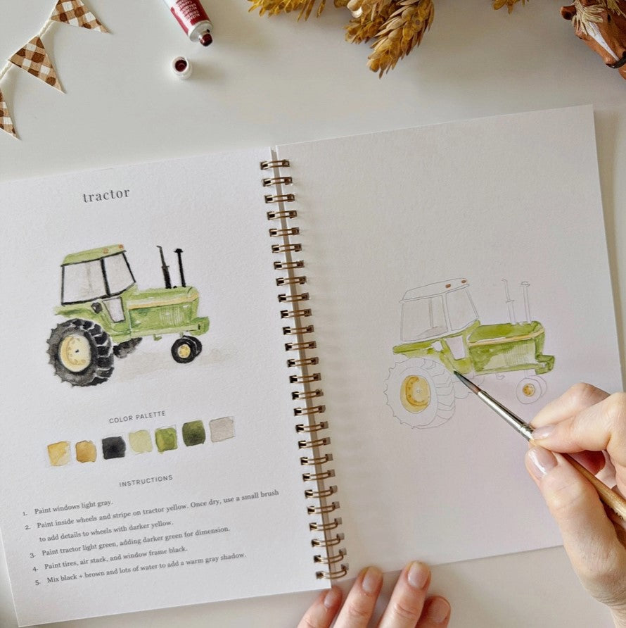 Watercolor Workbook - Farm