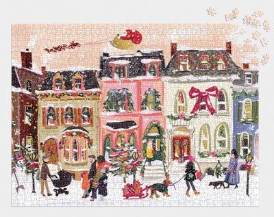 Snowfall On Main Street Puzzle