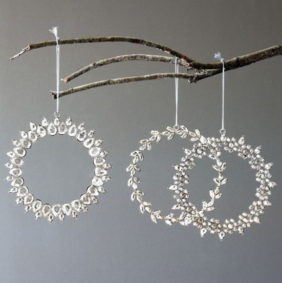 Rhinestone Wreath Ornament