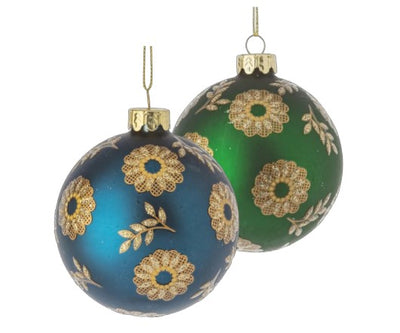 Lacy Flower Ball - Holiday Ornament