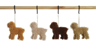 Furry Poodle Ornament