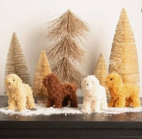 Furry Poodle Ornament