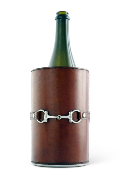 Horse Bit Leather Bottle Chiller