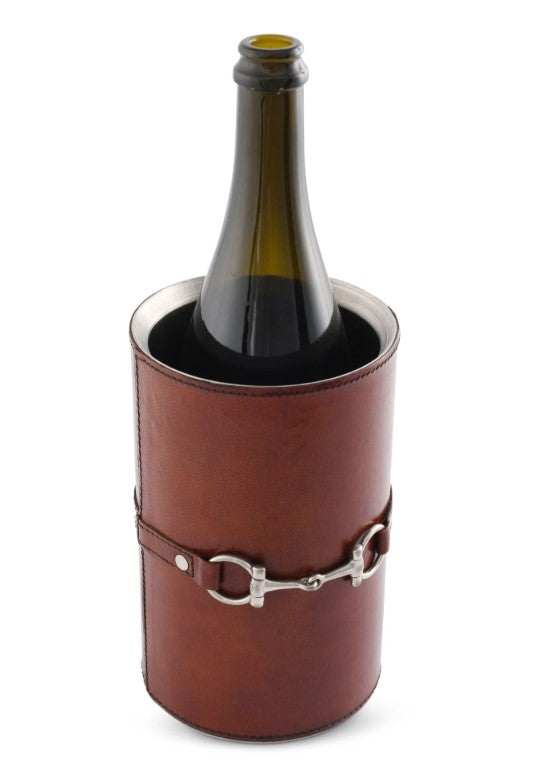 Horse Bit Leather Bottle Chiller