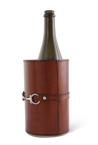 Horse Bit Leather Bottle Chiller