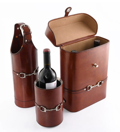 Horse Bit Leather Bottle Chiller