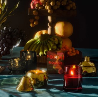 Gilded Fruit Candle