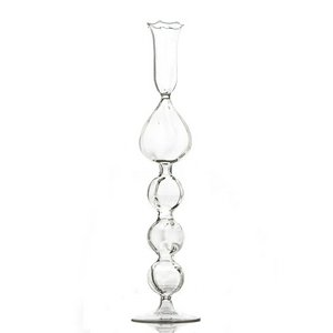 Clear Glass Candlestick