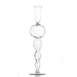 Clear Glass Candlestick