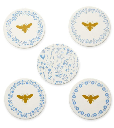 Bee and Blooms Coasters