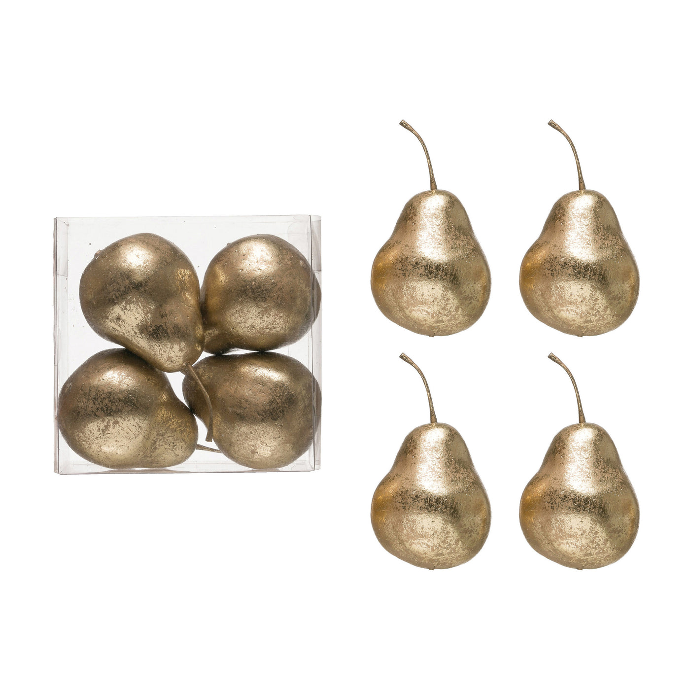Golden Pears - Set of 4
