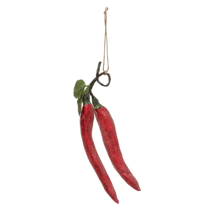 Glass Chili Pepper Ornament
