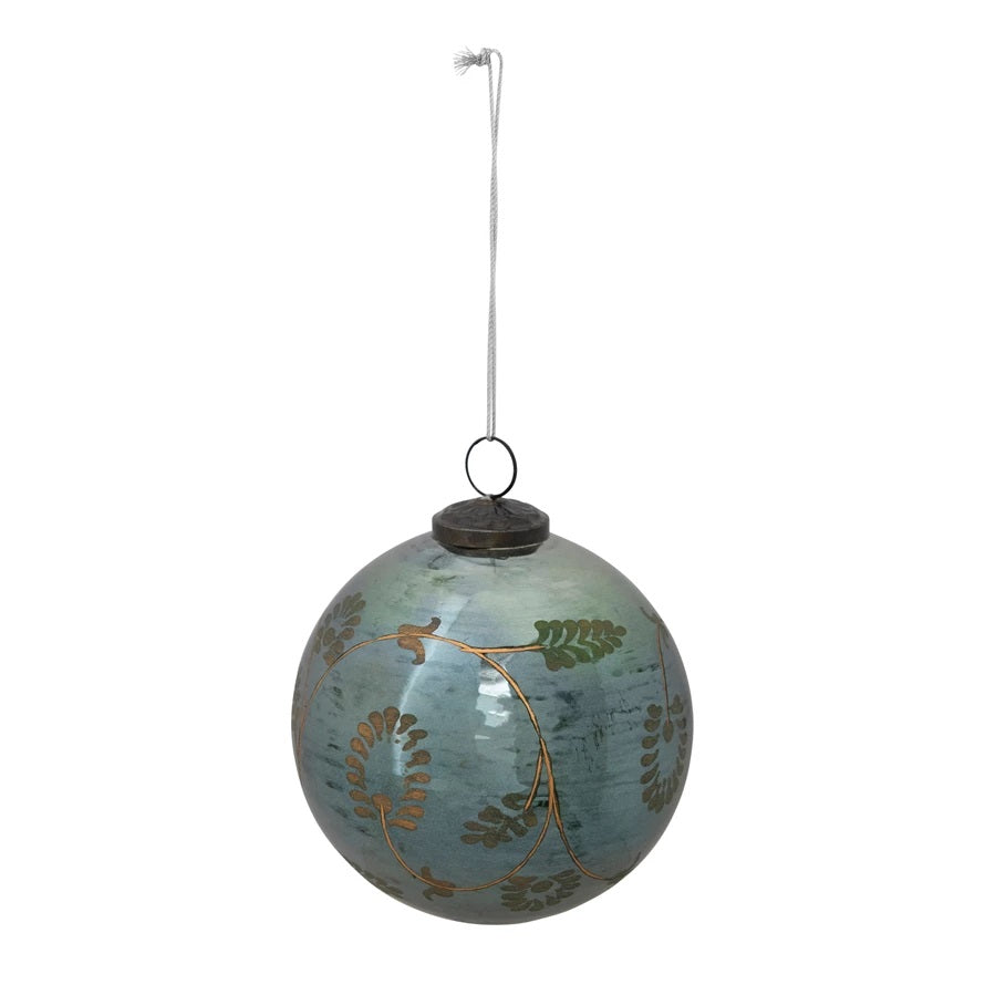 Etched Mercury Holiday Ornament