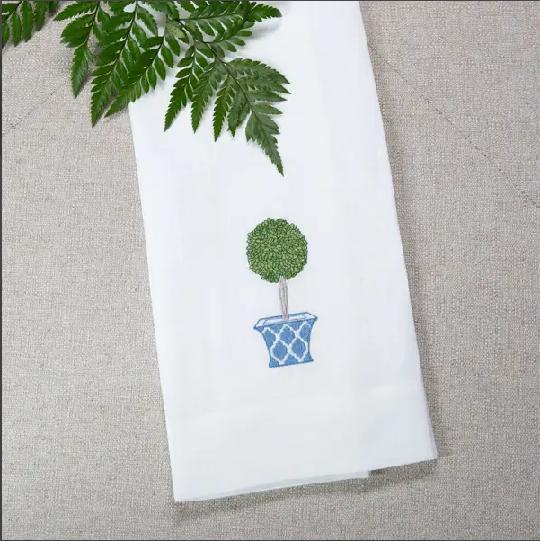 Topiary Linen Towel